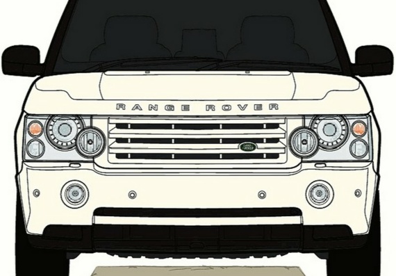 Range Rover (2008) (Range Rover (2008)) - drawings of the car
